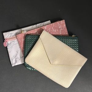 Ipsy Zipper Closed Pouches - Set of 4